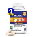 Enzymedica Lypo Gold, enzime digestive de mare potenta Lipase pentru digestia grasa, sustine ajutor ocazional si sanatate digestiva, Keto-Prieten, Vegan, 60 capsule
