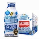 Vitamina Energie Immune+ Extra Putere Energie Shot Blue Raspberry 48 Pack, 260 mg Cafeina naturala, B-Vitamina, Citicolina, Ceai verde, Imunitate & Focus Suport, Zero Zahăr, Gluten-Free 1.93 fl oz