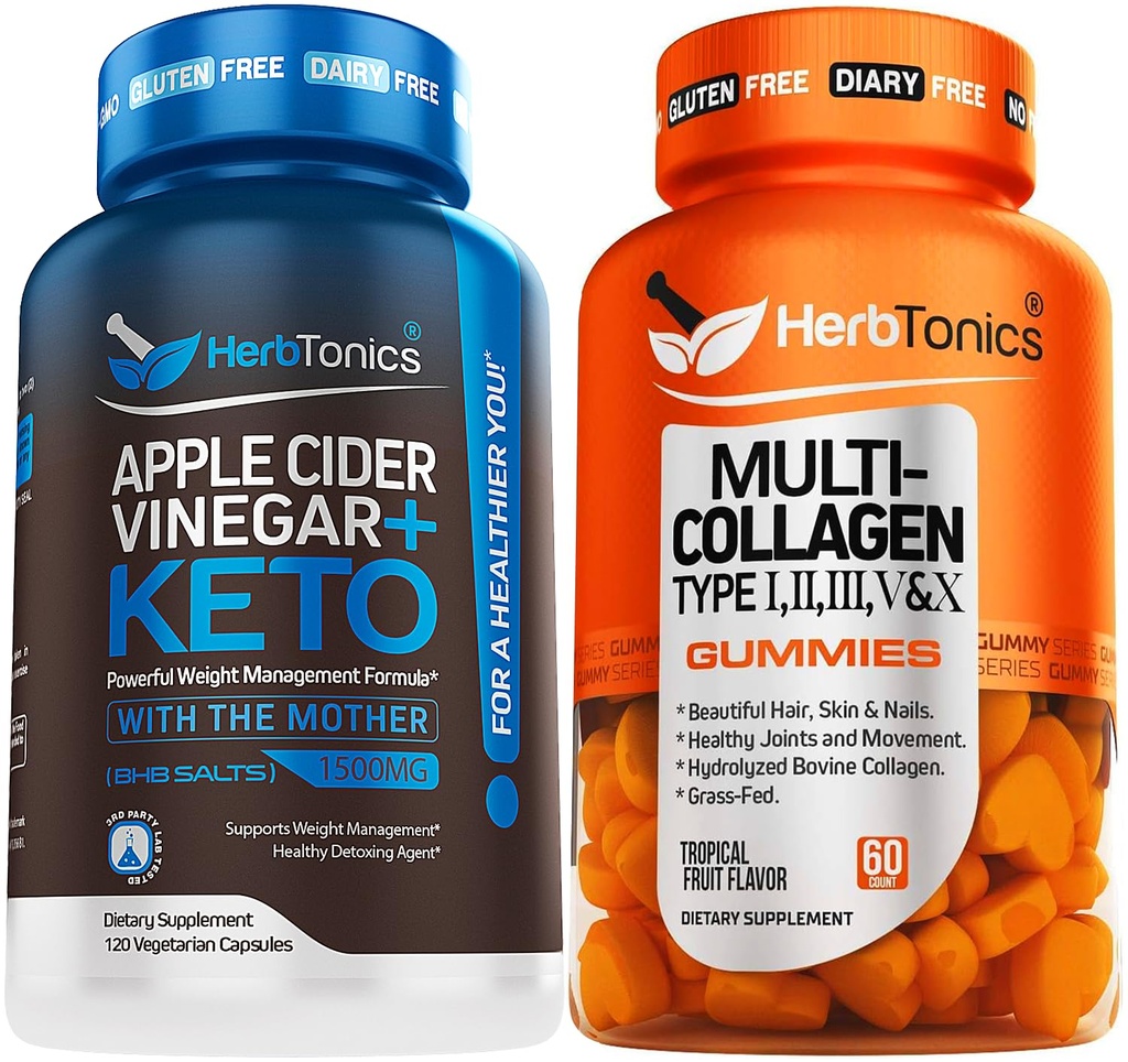Herbtonics Apple Cidru Oţet Capsule Plus Keto BHB 