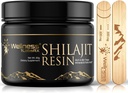 Silajit Resin cu acid pelvian și minerale Trace - aur grad Himalayan Shilajit pur pentru bărbați - Chilajit de la Gilgit Packed cu 85+ minerale, suport metabolic și imun - 60g