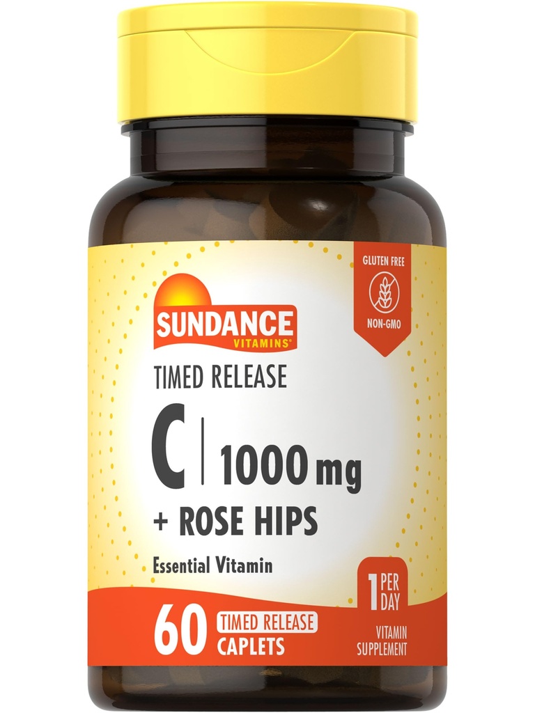Sundance Vitamina C 1000mg cu trandafiri Hips 