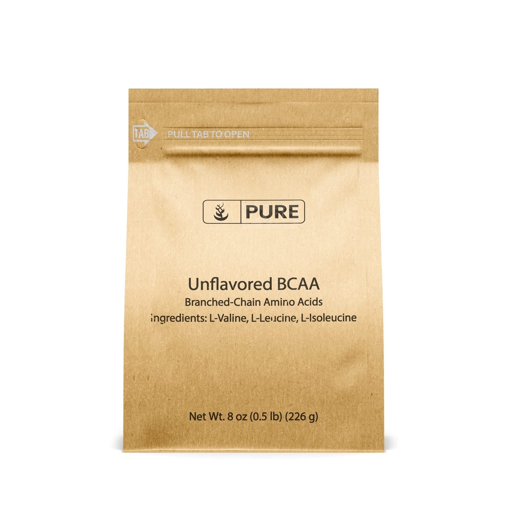 Ingrediente originale pure Instantized BCAA (8oz) Pulbere, lanț ramificat Aminoacizi esențiali, Supliment