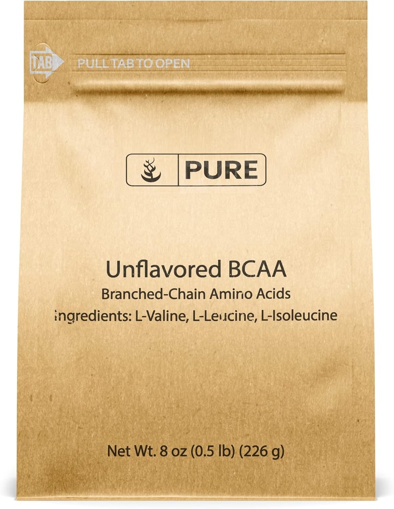 Ingrediente originale pure Instantized BCAA (8oz) Pulbere, lanț ramificat Aminoacizi esențiali, Supliment