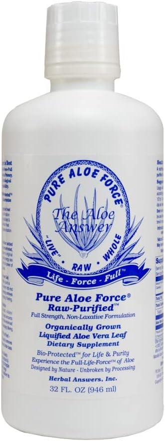 HERBAL RĂSPUNSURI Aloe Force - Pur Aloe Vera Supliment alimentar, 32 oz