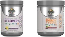 Gradina de viata Vegan Organic plante-Based post de recuperare praf de antrenament, 30 serviri, 15.7 Oz & Pre Antrenament pulbere de energie, 40 serviri, 8.14 Oz Bundle