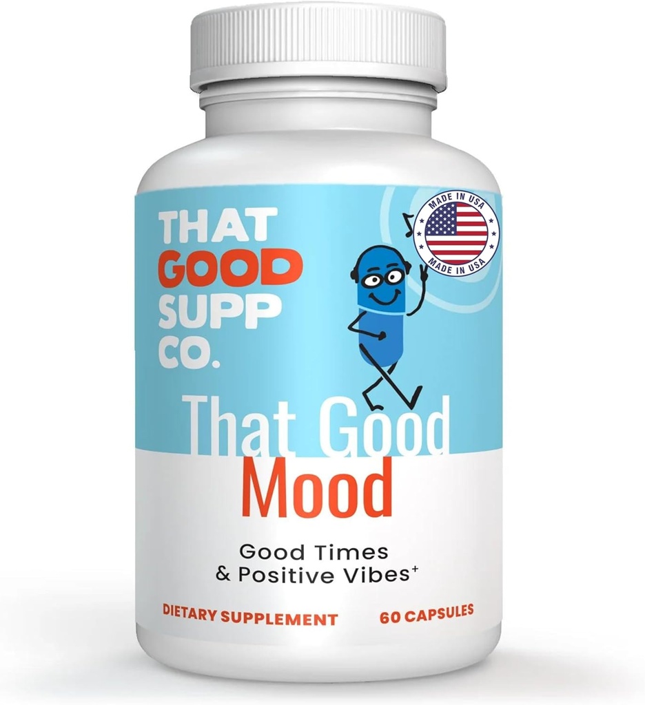 Acel bun Supp Co - acel bun supliment de susţinere a dispoziţiei pentru femei şi bărbaţi - Mood Booster, Suporturi cu Stres Relief & Cognitive Well Being - Vitamina B12, 5-HTP, Ashwagandha Root, GABA - Made in USA