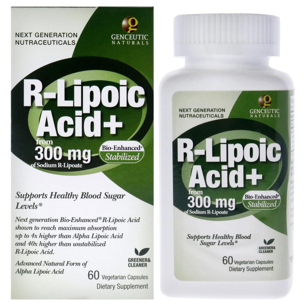Genceutic Naturals R-Lipoic Acid Supliment alimentar 