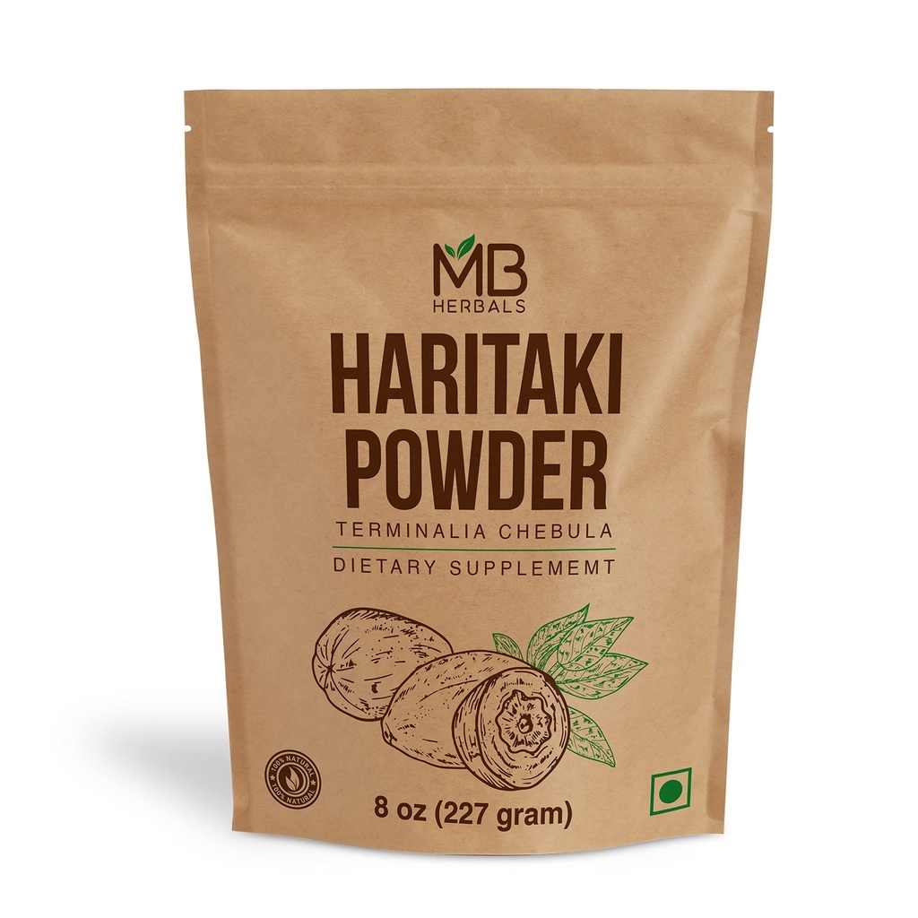 MB Herbals Haritaki Powder 8 oz / 227 Gram / 0.5 lb 