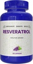 100% Resveratrol organic pur, 120 capsule, antioxidanți și trans-Resveratrol, promovează anti-îmbătrânire, suport cardiovascular, Boost imunitar, Claritate mintală