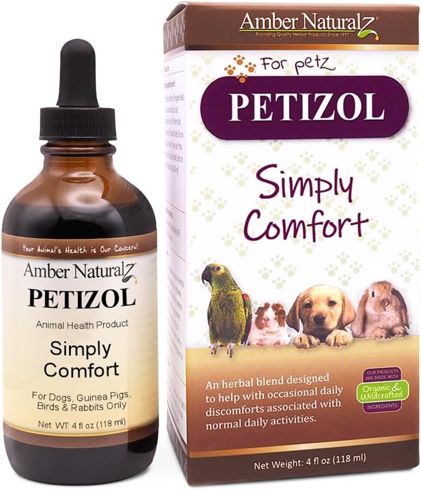 AMBER NATURALZ Petizol Pur și simplu comfort Herbal Supplement pentru câini, Bird, Rabbit 
