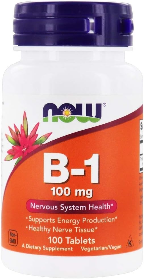 Acum alimente vitamina B-1 (Thiamină), 100 comprimate / 100 mg (Pachet de 2)
