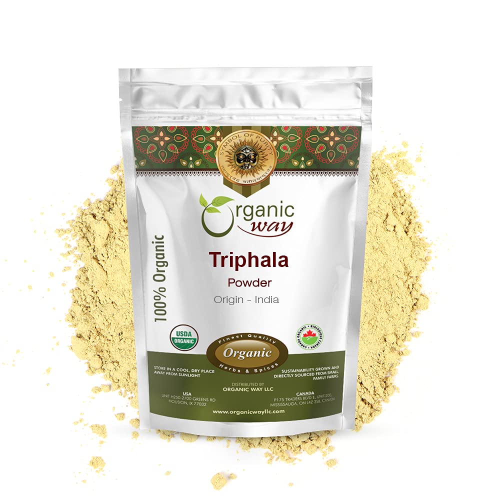 Mod organic Triphala Herbal Powder - Amla, Haritaki & Bibhitaki Formula 