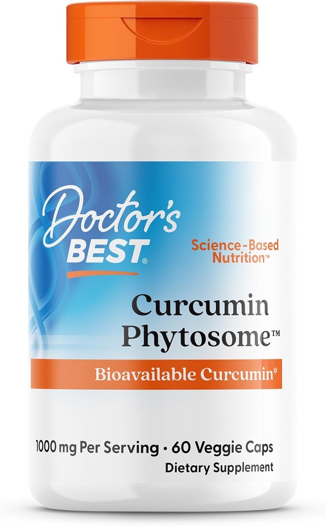 Doctori Cel mai bun Curcumin Fitozom, Biodisponibil Curcumin, Non-GMO, Gluten Free, Soy Free, Vegan 60 Veggie Caps