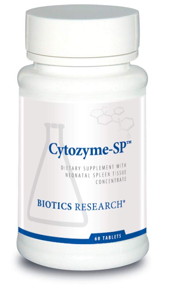 Biotice de cercetare Citozyme SP Splină neonatală, susţine niveluri sănătoase de fier şi bilirubină, oferă suport imun, susţine funcţia de splină, SOD, Catalase, Activitatea antioxidant potent 60 comprimate