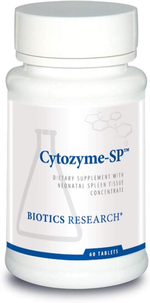 Biotice de cercetare Citozyme SP Splină neonatală, susţine niveluri sănătoase de fier şi bilirubină, oferă suport imun, susţine funcţia de splină, SOD, Catalase, Activitatea antioxidant potent 60 comprimate