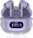 P1 PRO, Căști fără fir Bluetooth cu căști fără fir cu clear Call Mics Muguri urechi, Fit confortabil, IPX7 rezistent la apă viață baterie lungă, 30H Timp de joacă pentru antrenamente sportive