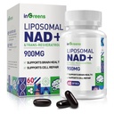 900 mg NAD lipozomal Supliment cu Trans Resveratrol 300 mg, înlocuiește NMN, Absorbție superioară, Adevărat NAD Plus Supliment pentru repararea ADN-ului și Boost NAD+, Aging Defense, Energie, Longevitate, 60 Softgels
