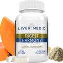 Digest Harmony Putere maxima Enzime digestive Gluten Sensibilitate Lipase, Proteaza, Celulaza, Aloe Vera pentru vezica biliara, Uscatoare si Discomfort digestive 60 Capsule