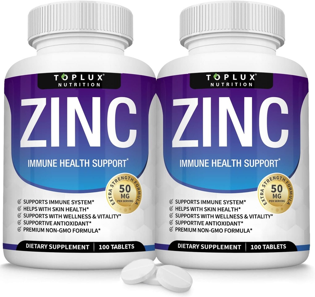 Supliment de zinc 50mg pentru Suport Imun 