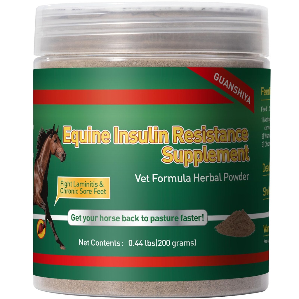Suplimentul de rezistenţă la insulină pentru cai, Herbal Formulated pentru insulină mare, Laminită cronică, Sindrom Cushing, Sore Feet, Reducerea zahărului din sânge şi îmbunătăţirea metabolismului, 0, 44 lbs