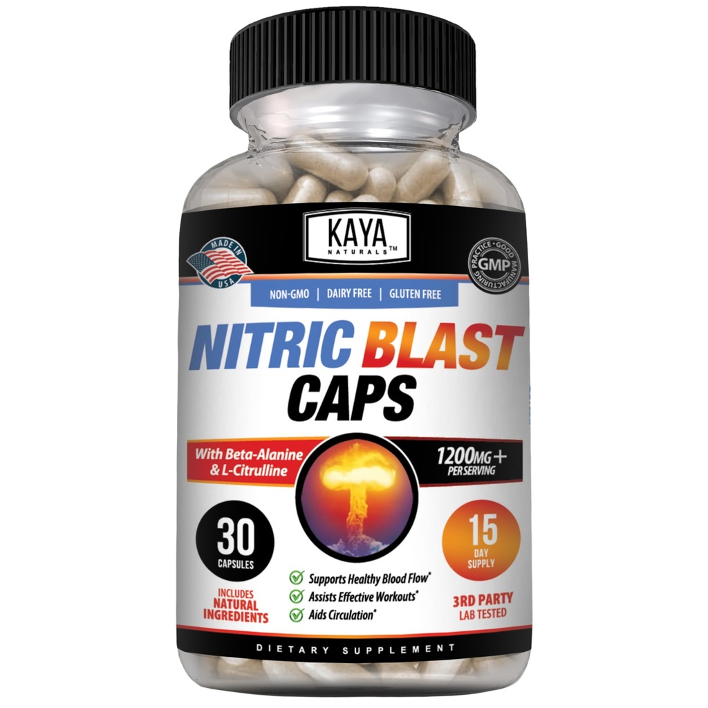 Kaya Naturals - Nitroc Blast Pottent All-Natural Herbal Supplement for Maximal Health Benefits 