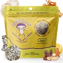 ODD BALLS Baluri de energie organică Lemon - Superfood Mushroom Snack - Rulare, Ciclism, Drumeţii - Geluri, Baruri Alternative - Conac de Leu Focus, Cordyceps Energie - Vegan, Gluten Free Snacks pentru copii şi adulţi