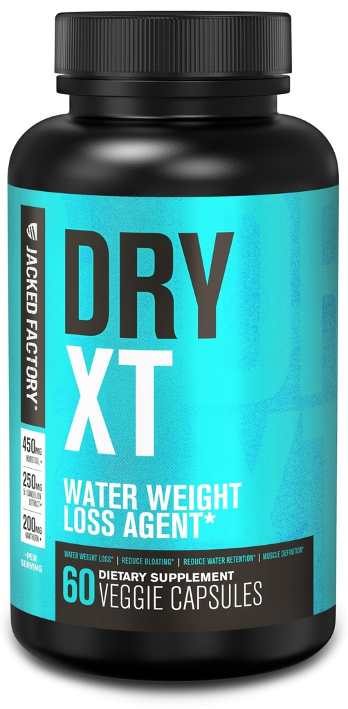 Fabrica Jacked Dry-XT Pastile de apă diuretică - Supliment natural 