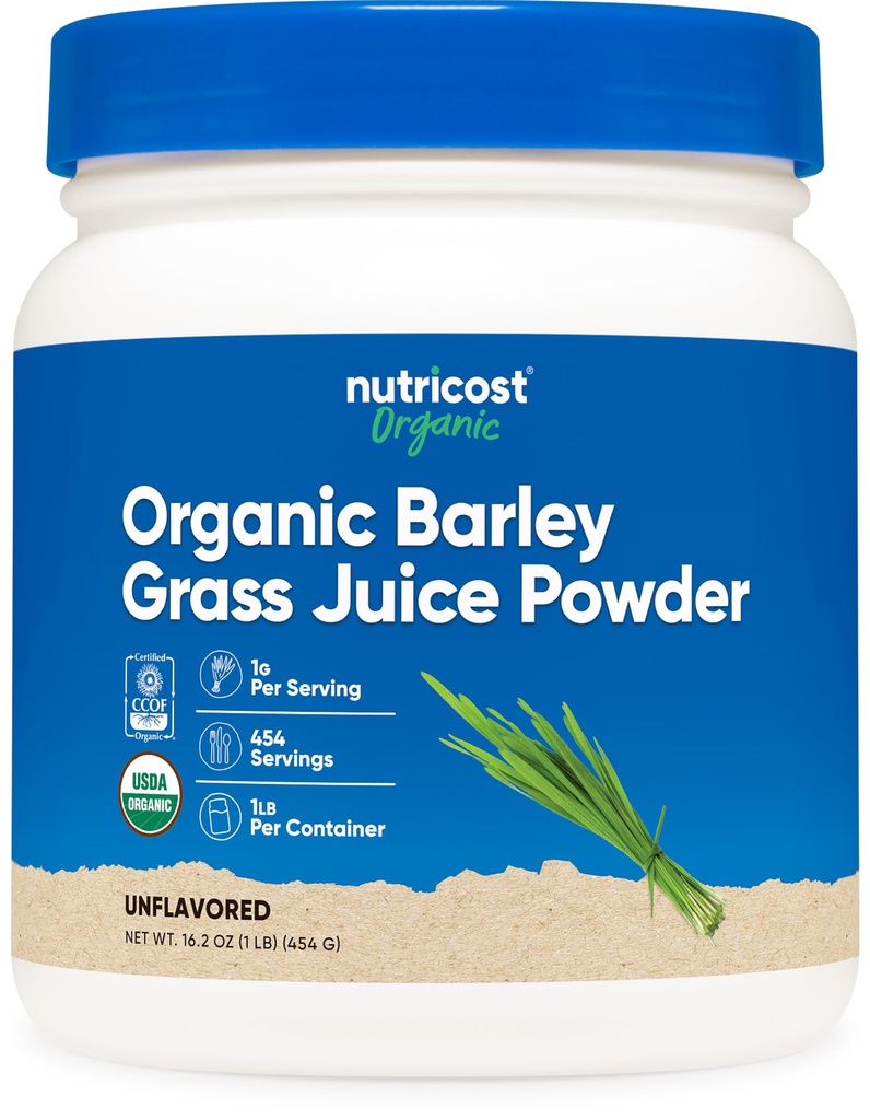 Nutricost Organic Barley Grass Juice Powder (1 LB)
