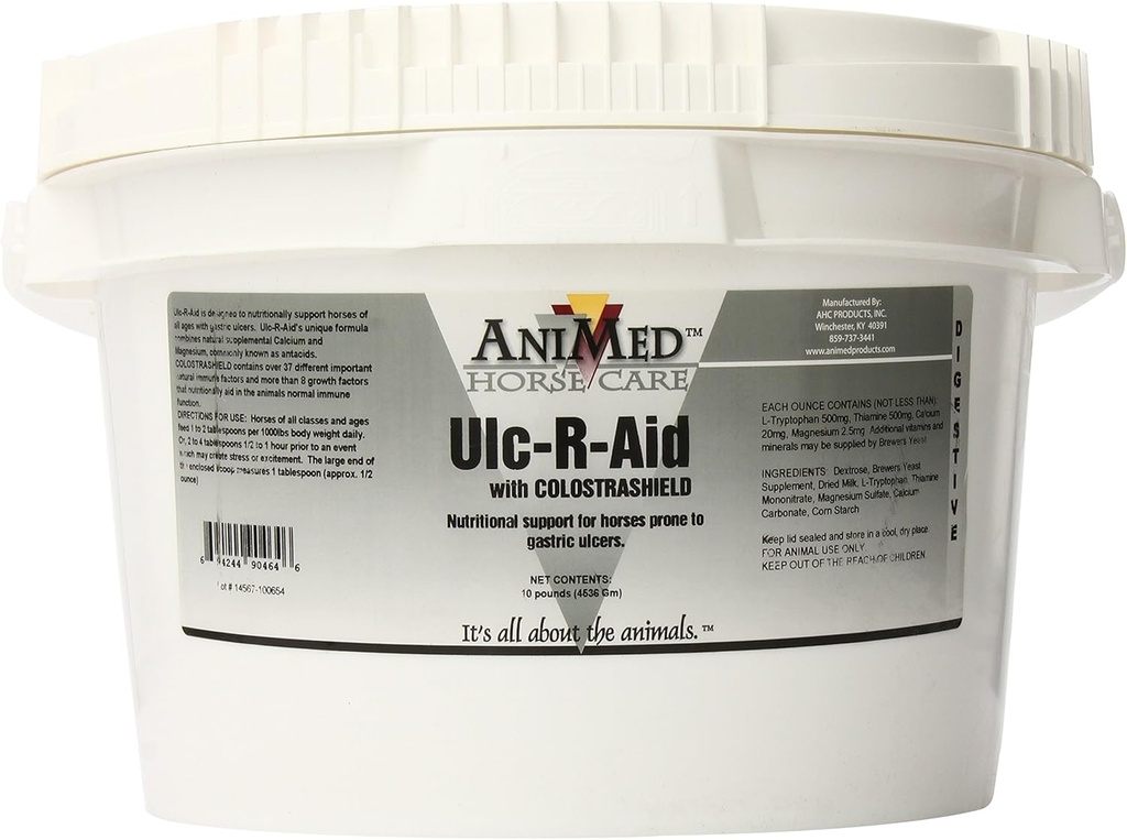 Animed Ulc-R-Aid Supliment nutritional pentru cai, 10-Pound
