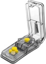 Pilula Cutter pentru pastile mici sau mari. Cel mai bun Splitter pastile multiple vreodată! Design în SUA. Dublu ca o cutie de pastile. Nu este potrivit pentru pastile Tiny. Keychain Pill Holder ca bonus.
