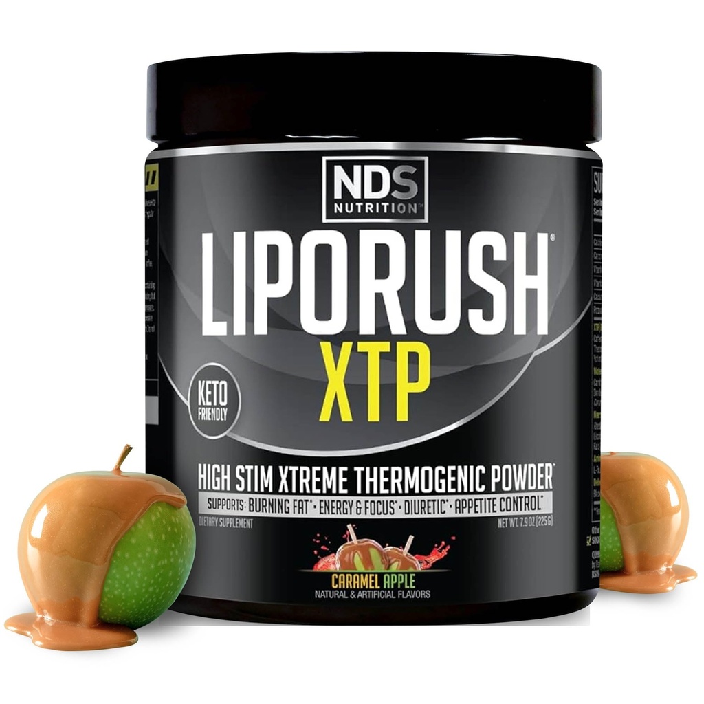NDS Nutriție XTP Fat Burner termogenic cu L-Carnitina - Energie, Focus, și Appetite de control - Extreme termogenic Fat ardere Powder pierdere în greutate - Caramel Apple (45 Serviri)