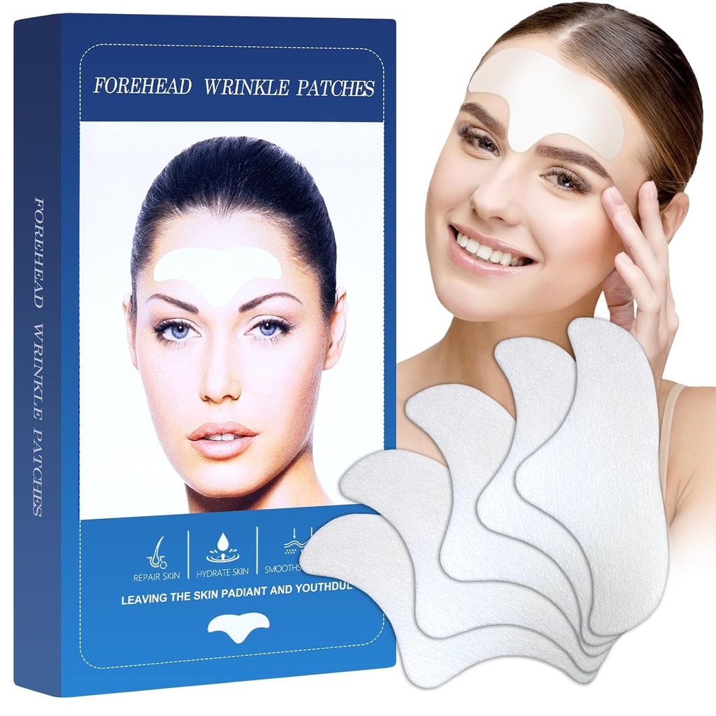 Patch-uri cu riduri antecap 12Pcs - patch-uri cu riduri faciale pentru anti-riduri, anti-riduri cu Aloe Colagen & Vitamina E, tratament cu riduri antecap pentru femei