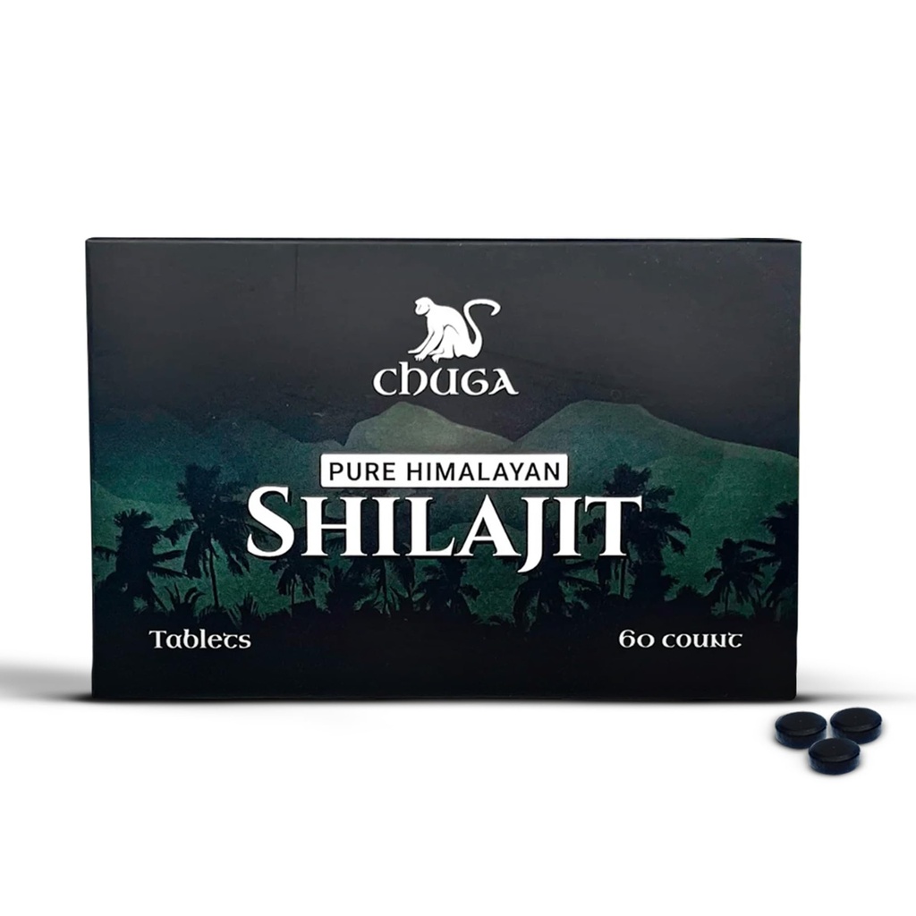 Chuga Pure Himalayan Shilajit tablete pentru bărbați și femei 