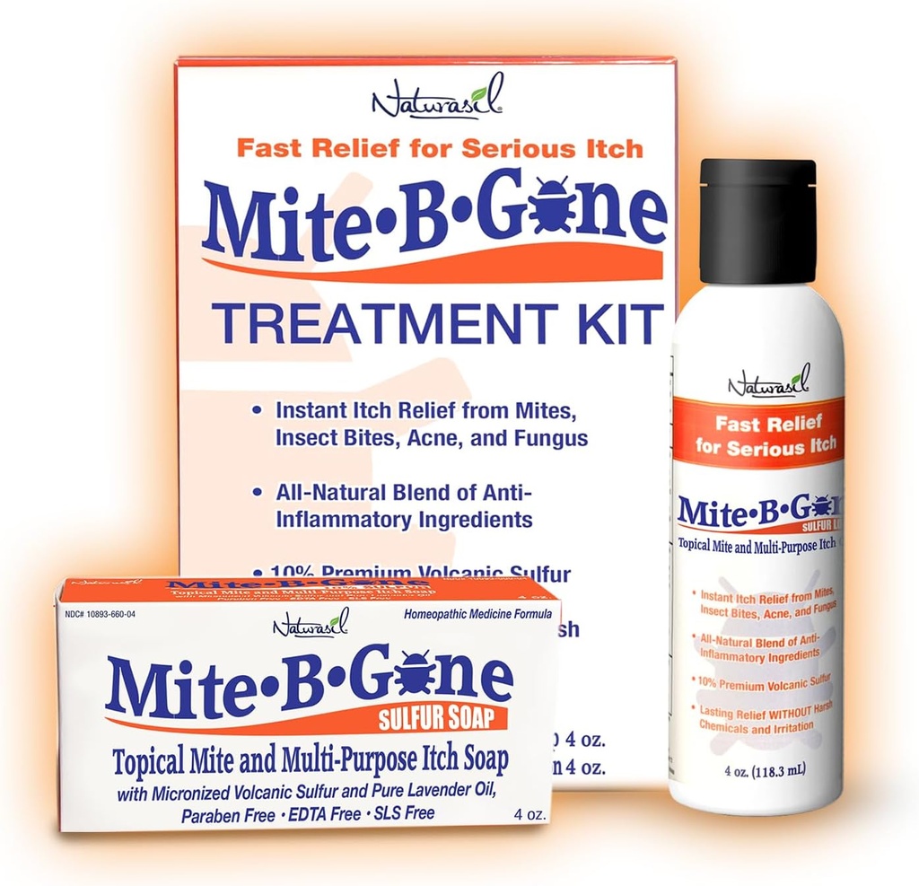 Mite de tratament lotiune si sapun de Mite-B-Gone 