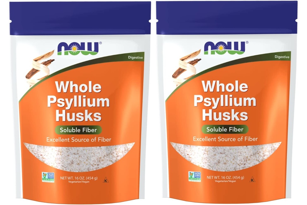 ACUM Alimente Psyllium Husks Whole, 16 Oz (Pachet de 2)