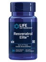 Life Extensie Resveratrol Elite, Trans-resveratrol, Îmbătrânire Sanatos, Sanatate cardiovasculara, Brain Health, Stres oxidativ, Gluten-Free, Non-GMO, Vegetarian, 30 Capsule