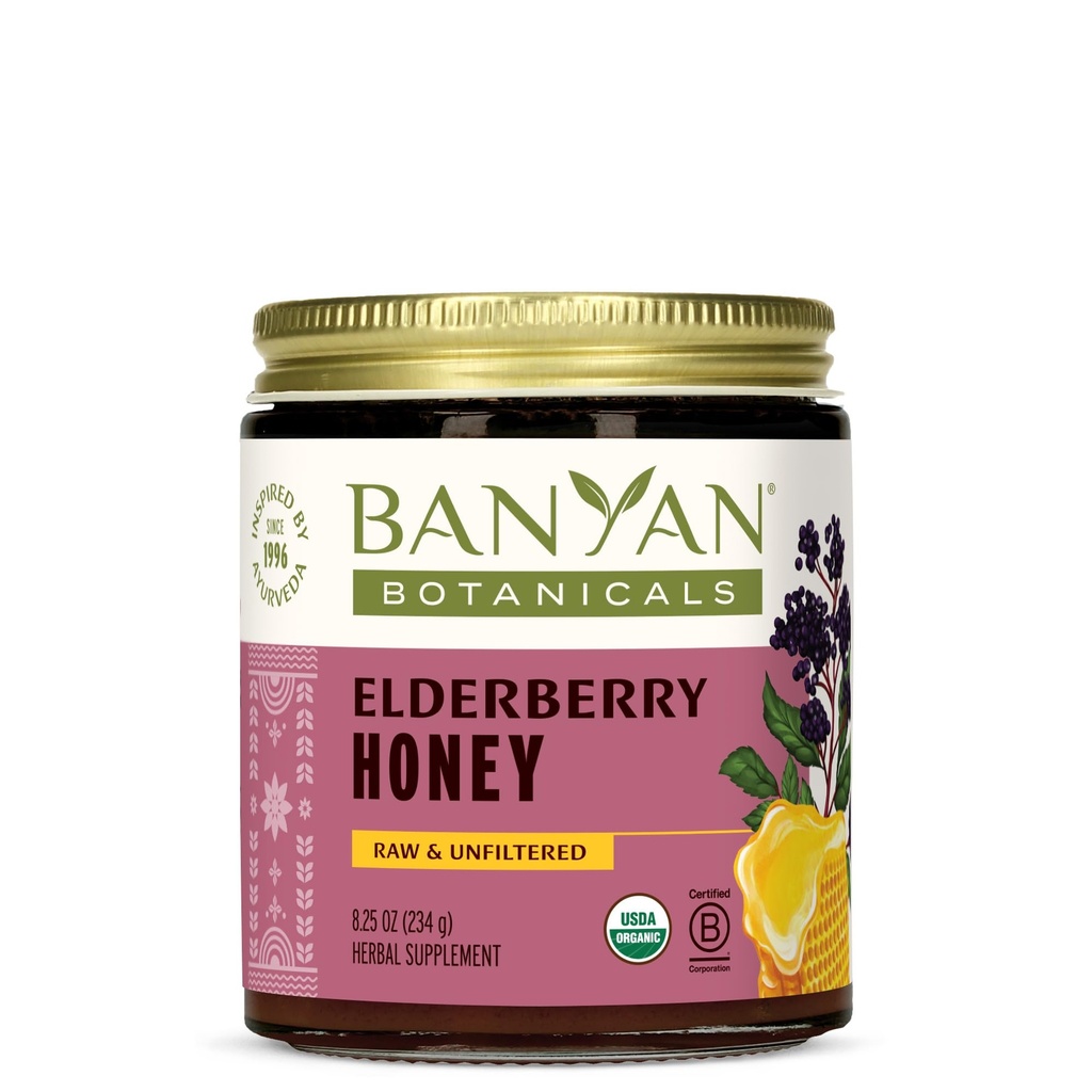 Banyan Botanics Organic Elderberry Honey 