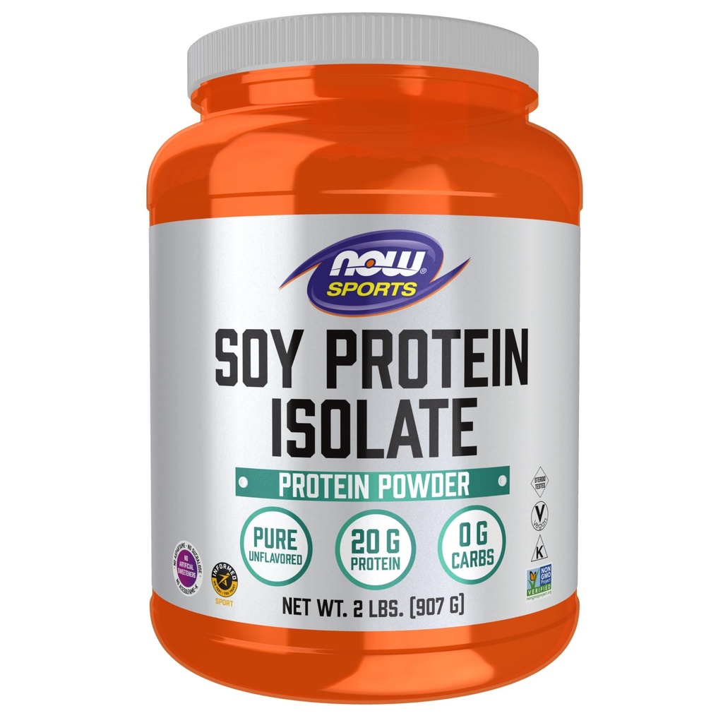 ACUM alimente Sport Nutritie, Soia Proteina Izolat 20 g, 0 carbohidrati, pudra nearomatizata, 2-Pound