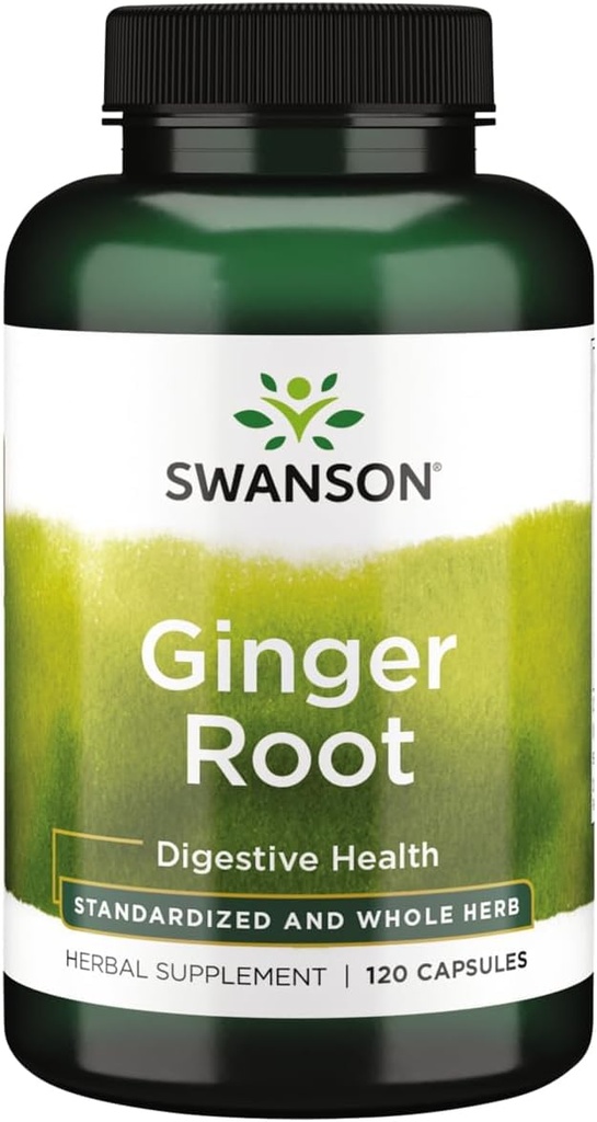 Swanson ghimbir rădăcină (standardizat) 250 Milligrame 120 capsule