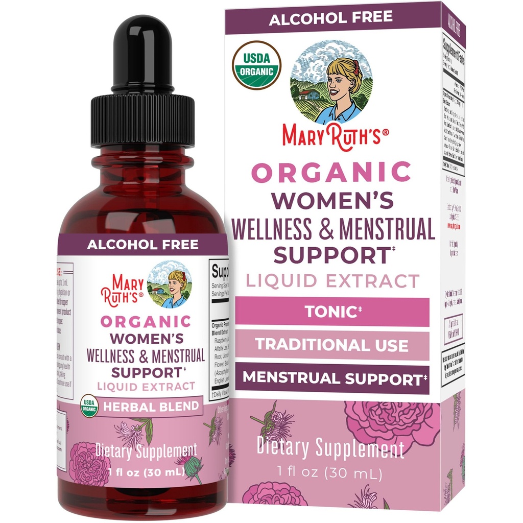 MaryRuth Organics USDA Organic Wellness Femeilor Lichid Herbal Suplimente 