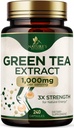 Capsule de extract de ceai verde 1000 mg - Standardizat 45% EGCG & 98% Polifenoli - 3X Putere Pastile de ceai verde pentru energie naturală - Sprijină Heart Health, Herbal Supplement, Vegan, Non-GMO - 240 capsule