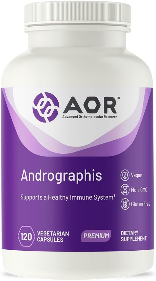 AOR, Andrographis, Suplimentul Herbal pentru Suport Imun, 120 Capsule (120 Servings)