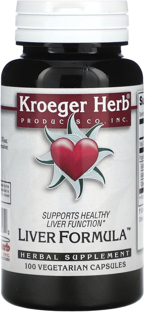 Kroeger Herb Combinații de formulă de ficat, 100 Conte