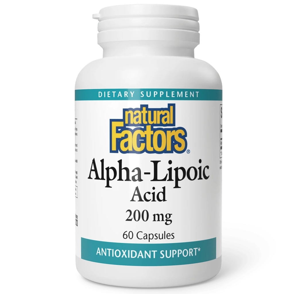 Factori naturali Acid alfa-lipoic 200 mg capsule, 60-conte