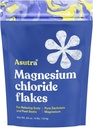 ASUTRA Clorura de magneziu Bath Flakes, 4 lbs - pentru relaxarea picioarelor şi a corpurilor de apă, Epsom Salt Alternative, Absorbţie rapidă