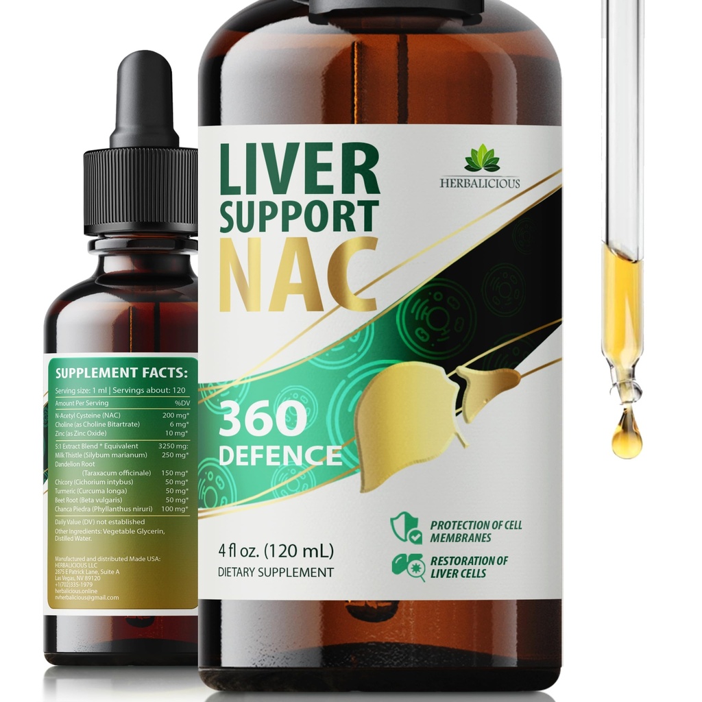Suport hepatic NAC 360 Defense 