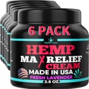 6PACK Healthergize Hemp Cream-Natural Premium Quality-Full Body Relief instant Rezultate-Hemp ulei Infuzat-Lavender, Aloe, Turmeric, Dureri, Muşchi, Articulaţii, Muşchi, Back, Knees, Neck-Made în SUA...