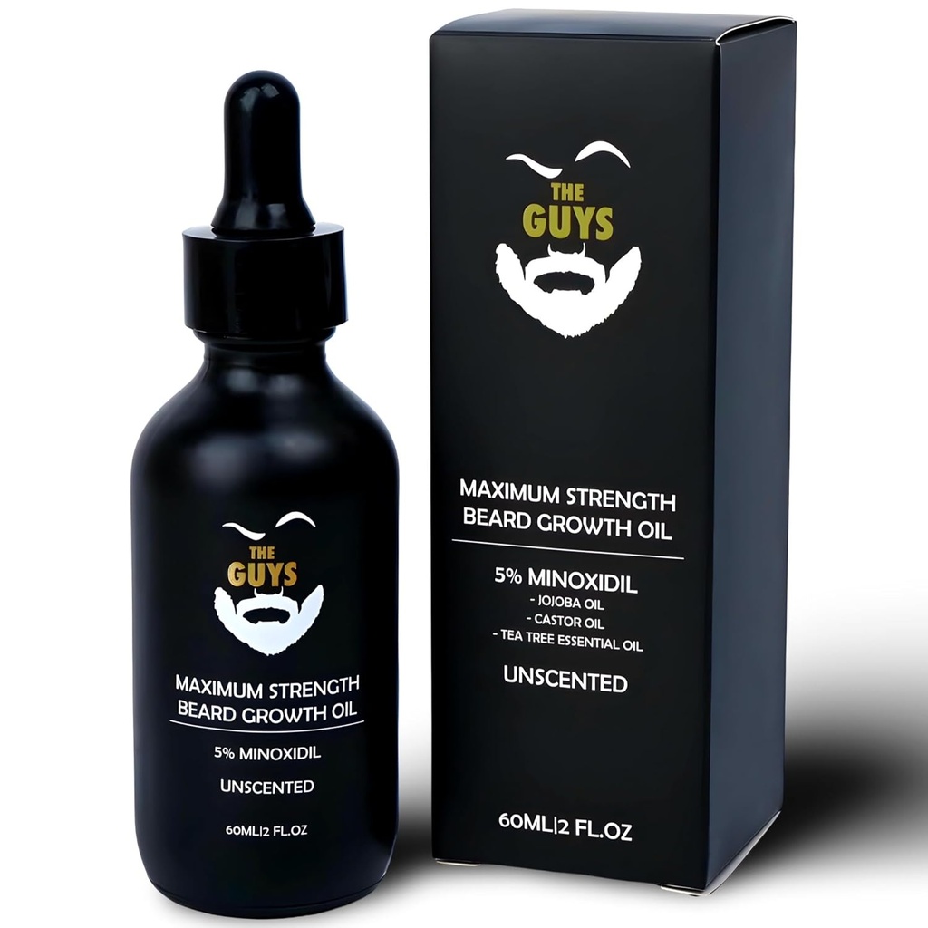 5% Ulei de creștere cu barbă Minoxidil, 2 Once