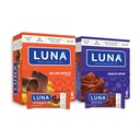 LUNA Bar - Variety Pack - Nutz Over Chocolate and Chocolate Cupcake Flavor - Snack Bars - Non-GMO - Gluten-Free Proteine Bars - Made with Organic Oats (12 Pack, 2 Boxes)