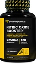 Booster de oxid nitric Primaforce (2,250 mg, 120 capsule) - 40 de serviri ale oxidului nitric care stimulează amestecul de pre-workout şi post-workout